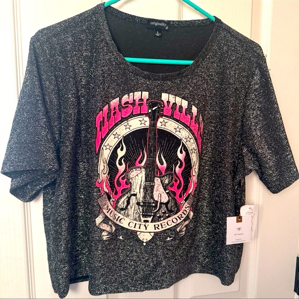 Nashville Sparkly Women’s Crop Top